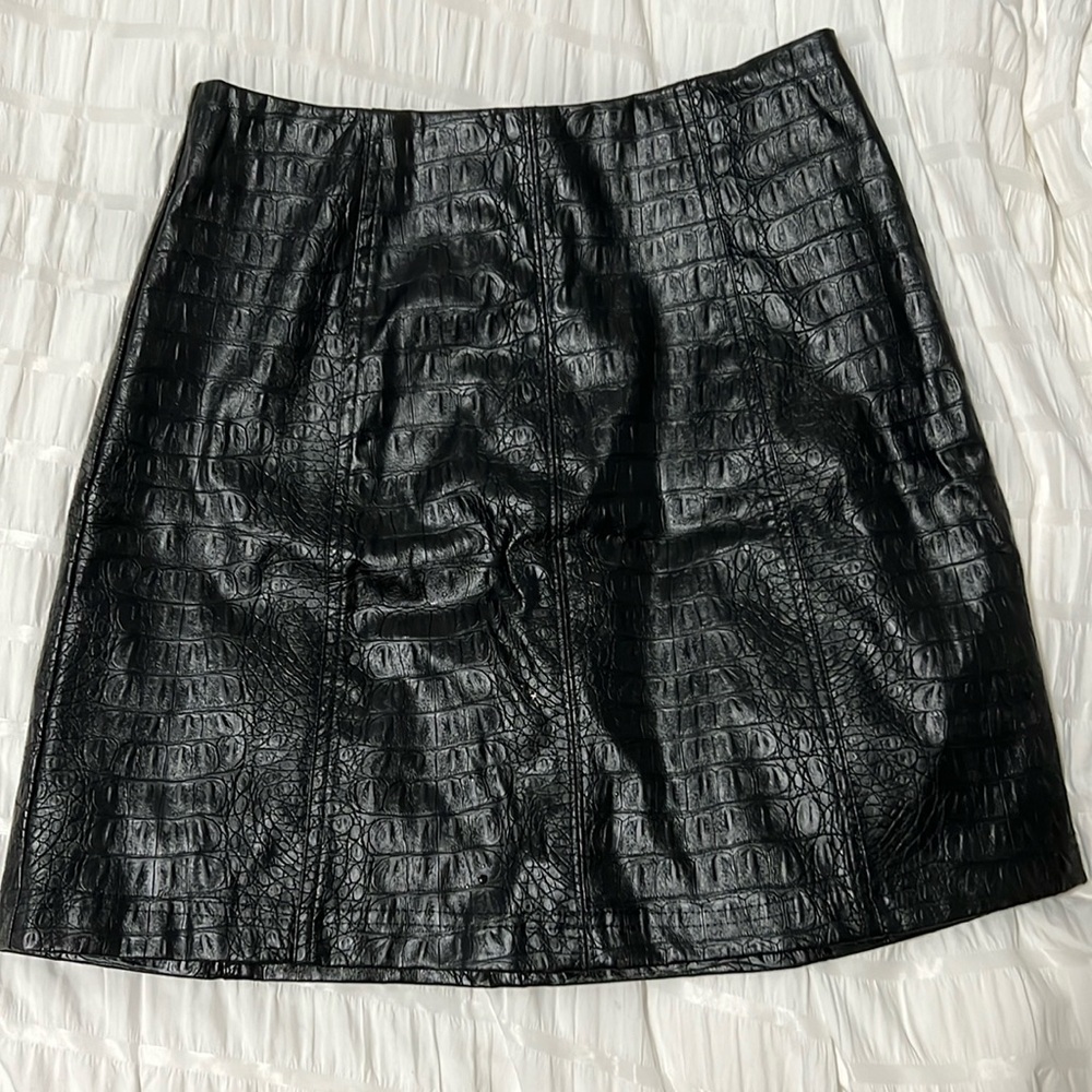 Black Leather Skirt